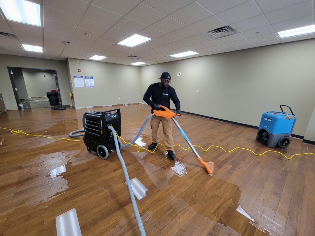 water mitigation job